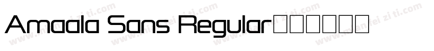 Amaala Sans Regular字体转换